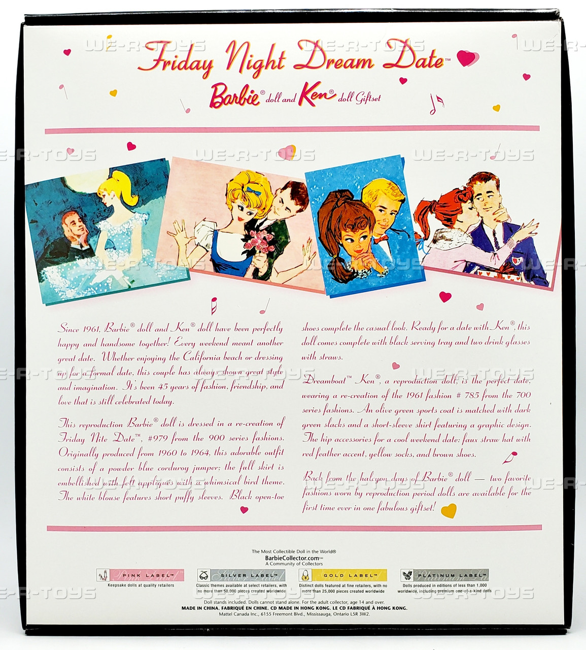 Friday Night Dream Date Barbie & Ken Doll Giftset Gold Label 2006