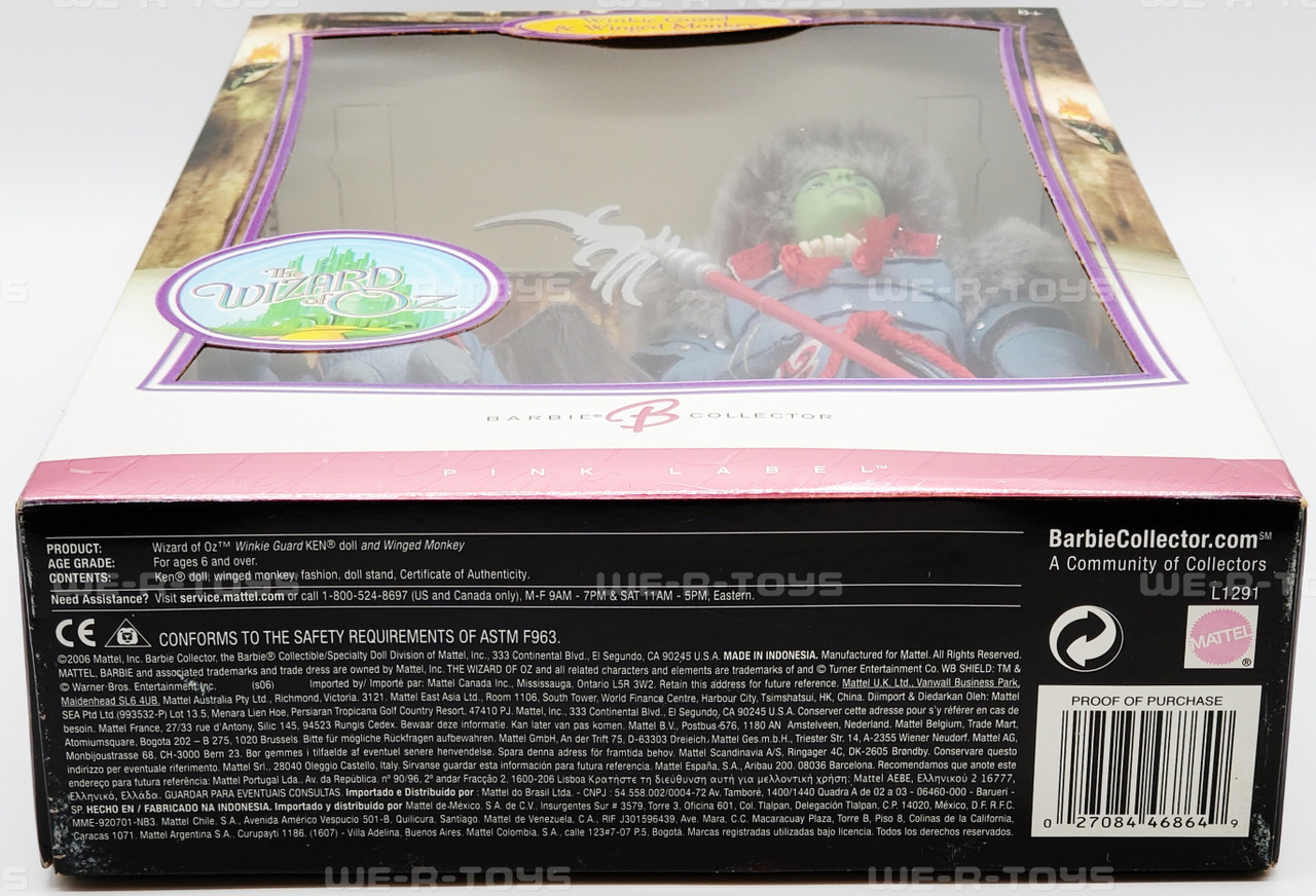 Barbie Pink Label The Wizard of Oz Winkie Guard Ken & Winged