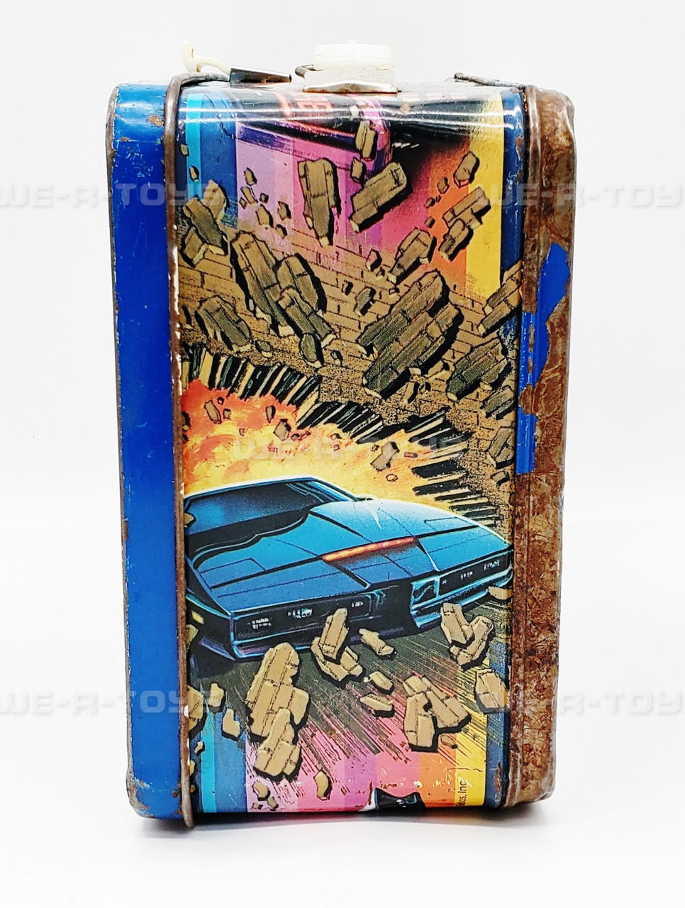 Knight Rider Metal Tin Lunchbox Thermos 1983 USED - We-R-Toys