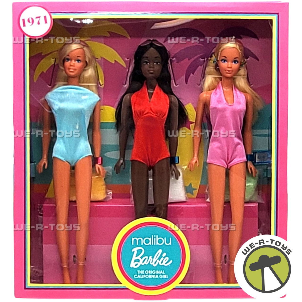 Malibu Barbie Christie and PJ 1971 Reproduction Gift Set 2020