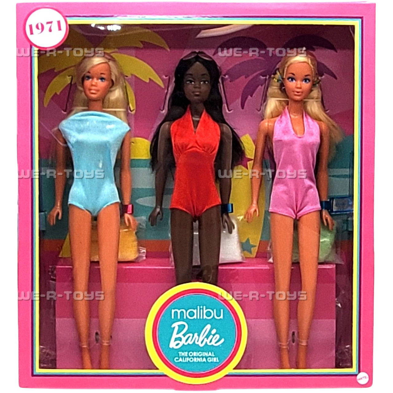 Malibu Barbie Christie and PJ 1971 Reproduction Gift Set 2020