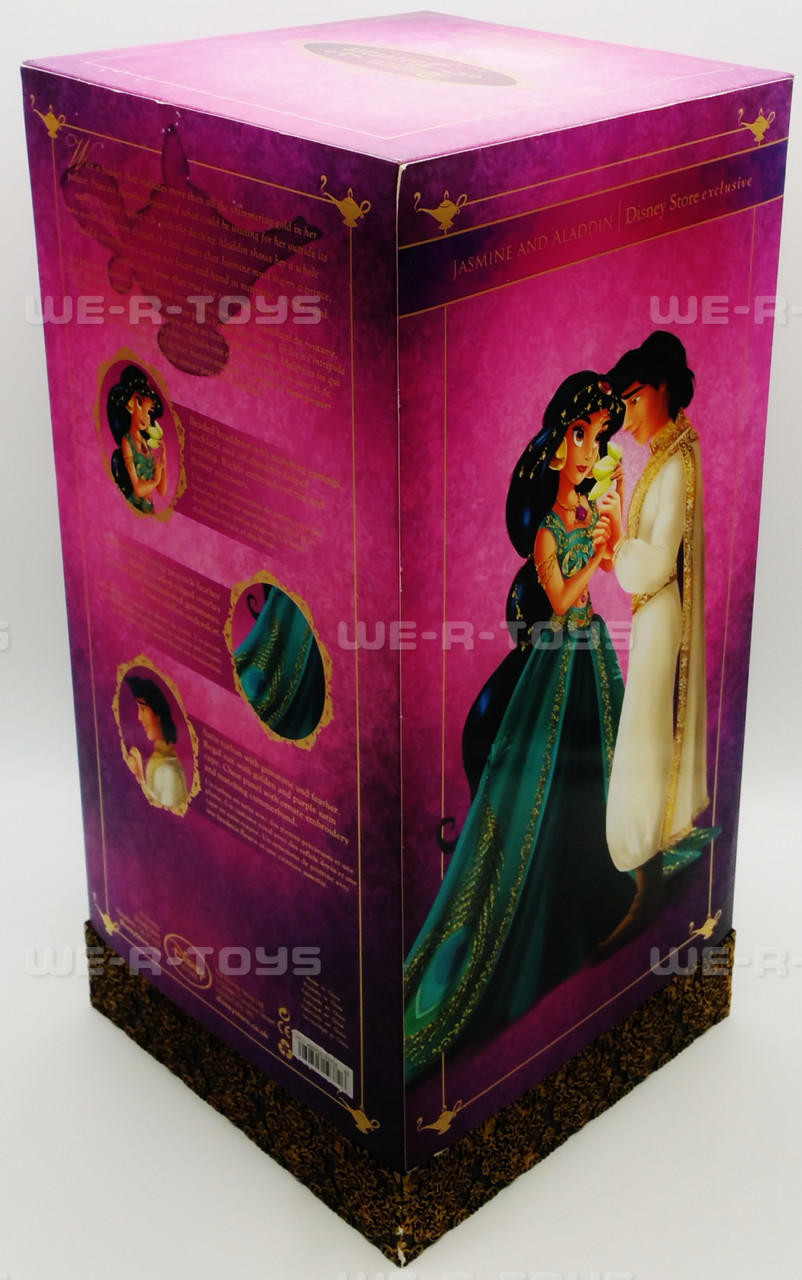 Disney Fairytale Designer Collection Jasmine and Aladdin Dolls 2013 NEW