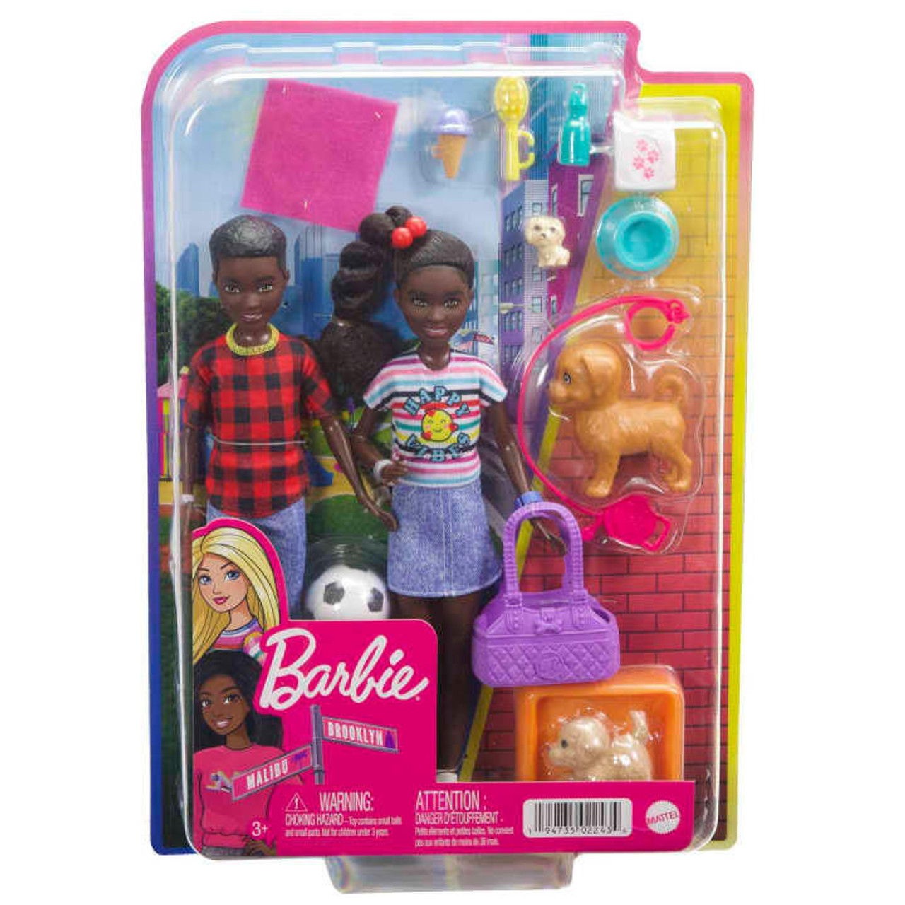 Barbie It Takes Two Playset with Jackson & Jayla Twins Dolls - We