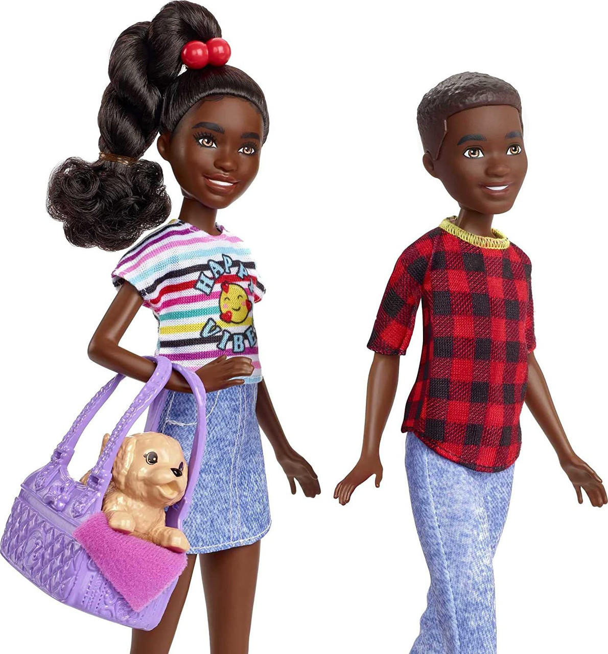 Barbie It Takes Two Playset with Jackson & Jayla Twins Dolls - We