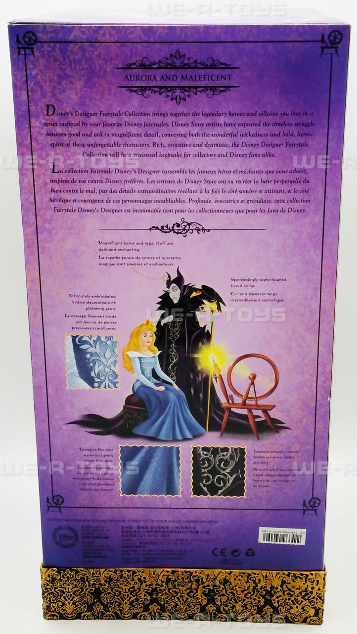 Disney Fairytale Designer Collection Aurora and Maleficent Dolls 2016 NEW