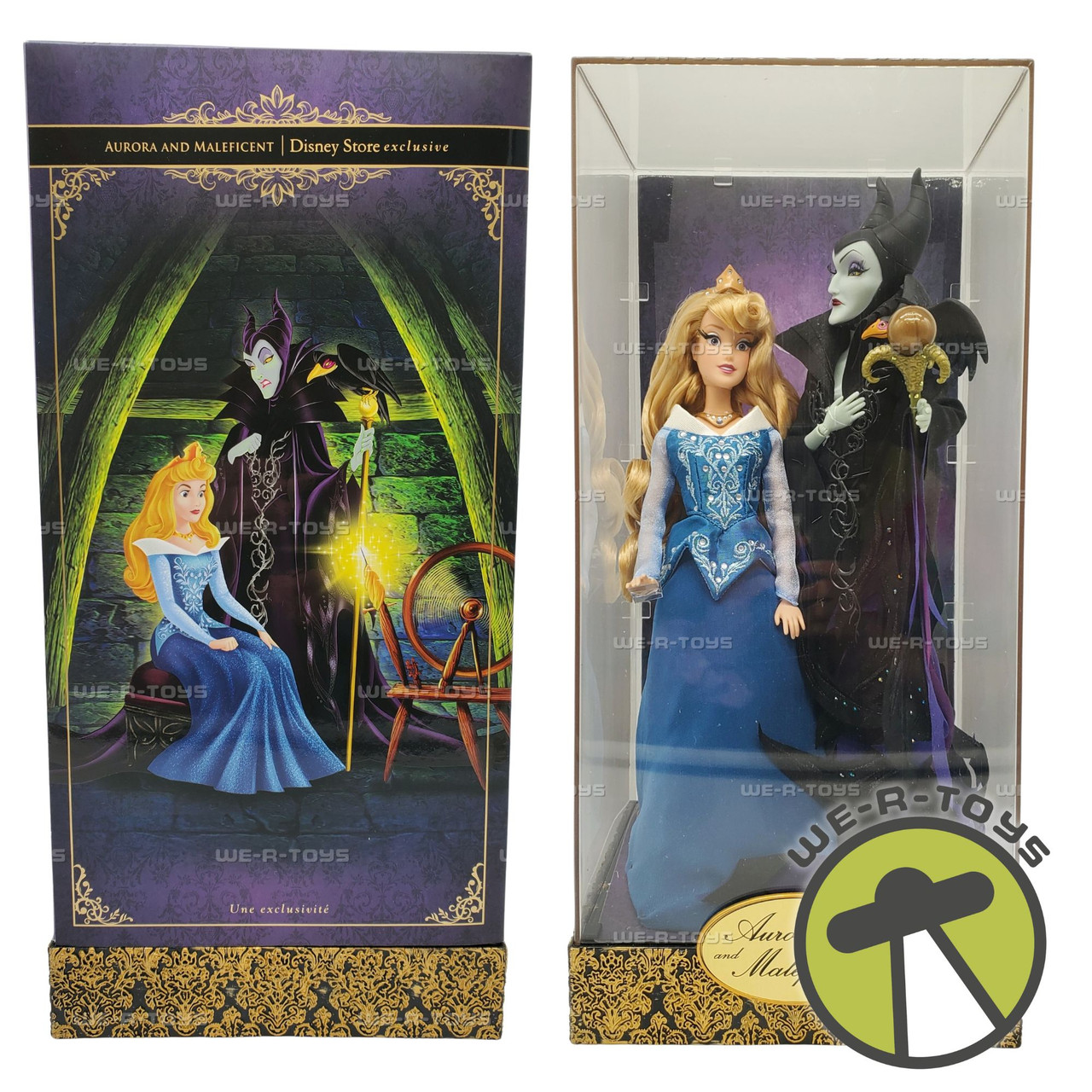 Disney Fairytale Designer Collection Aurora and Maleficent Dolls