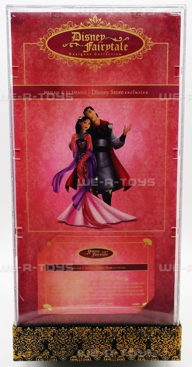 Disney Fairytale Designer Collection Mulan and Li Shang Dolls 2014 NEW