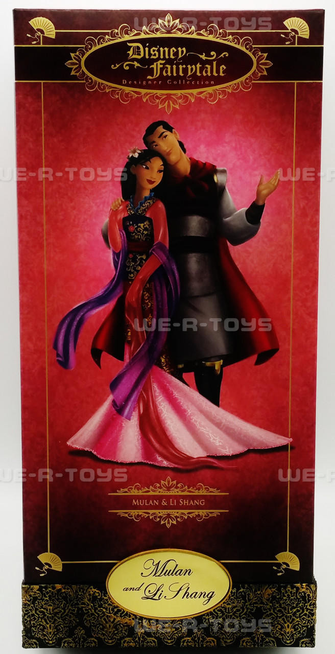 Disney Fairytale Designer Collection Mulan and Li Shang Dolls 2014 NEW