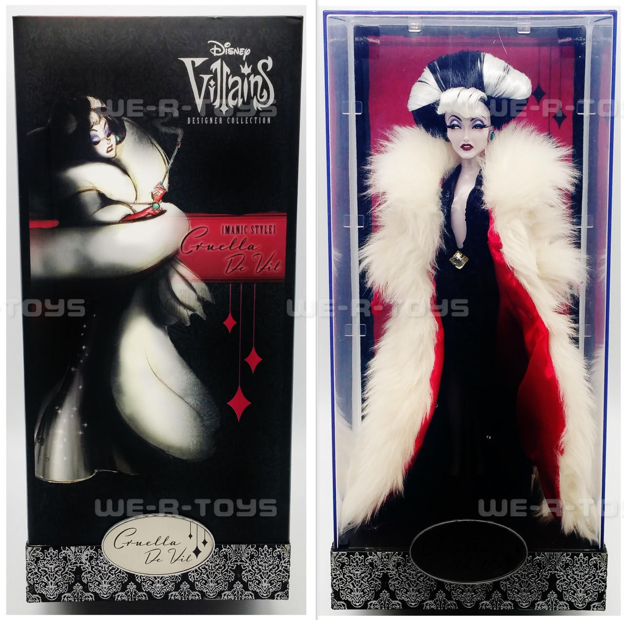 Disney Villains Designer Collection Cruella De Vil Doll Disney