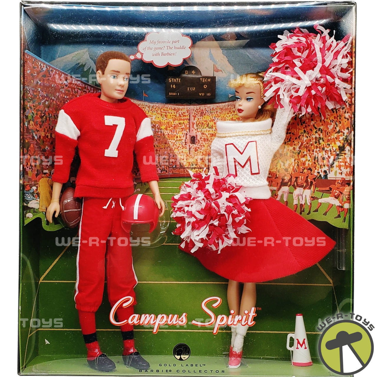 Campus Spirit Barbie and Ken Doll Giftset Gold Label 2008 Mattel
