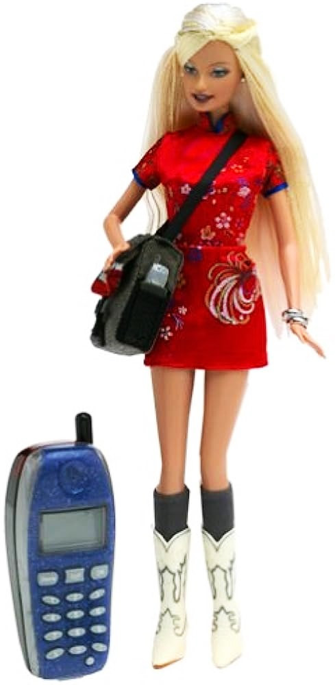 I Message Girls Barbie Doll with Message Phone Accessory 2004