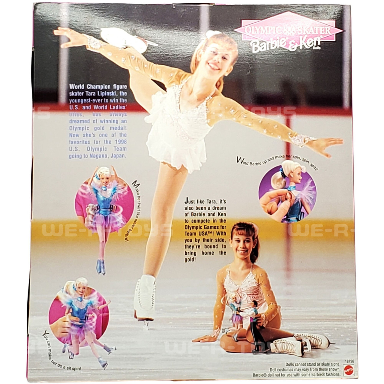 1997 USA Olympic Skater Barbie & Ken Doll Set Mattel 18726