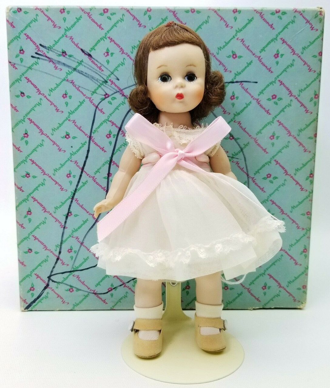 Madame Alexander 8" Wendy's Short Party Dress 565 Bent Knee Walker Doll  1958 NEW