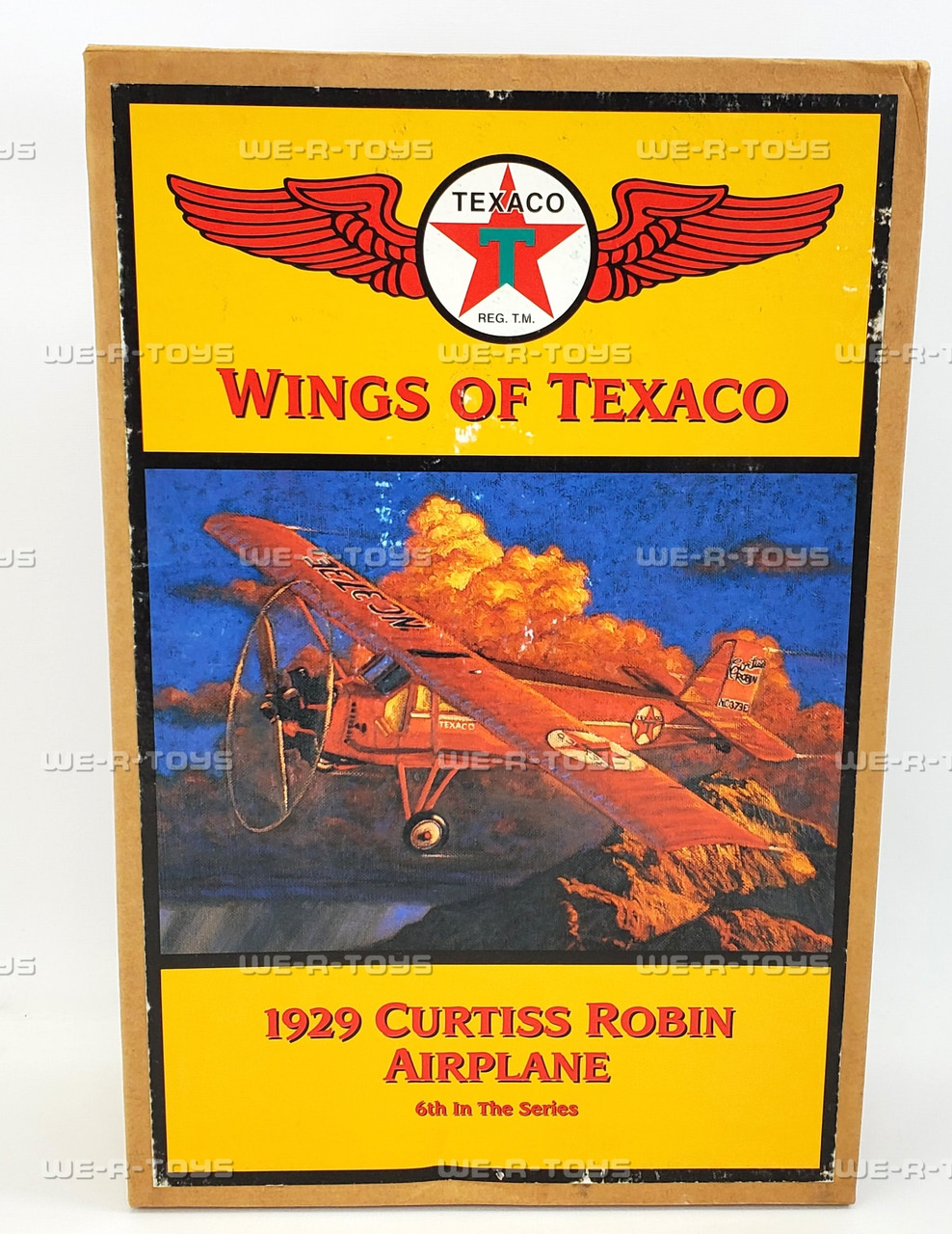 Wings of Texaco 1929 Curtiss Robin Airplane Diecast Coin Bank 1998