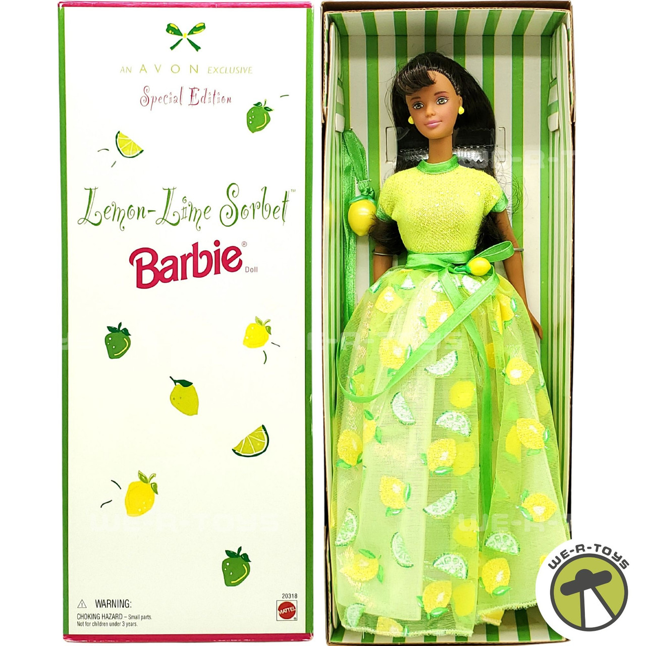 1998 Lemon Lime Sorbet Barbie Doll African American Avon Exclusive