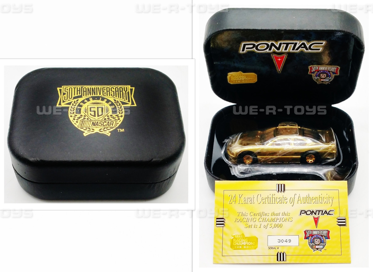 Racing Champions NASCAR 24K Gold Pontiac, Taurus and Monte Carlo