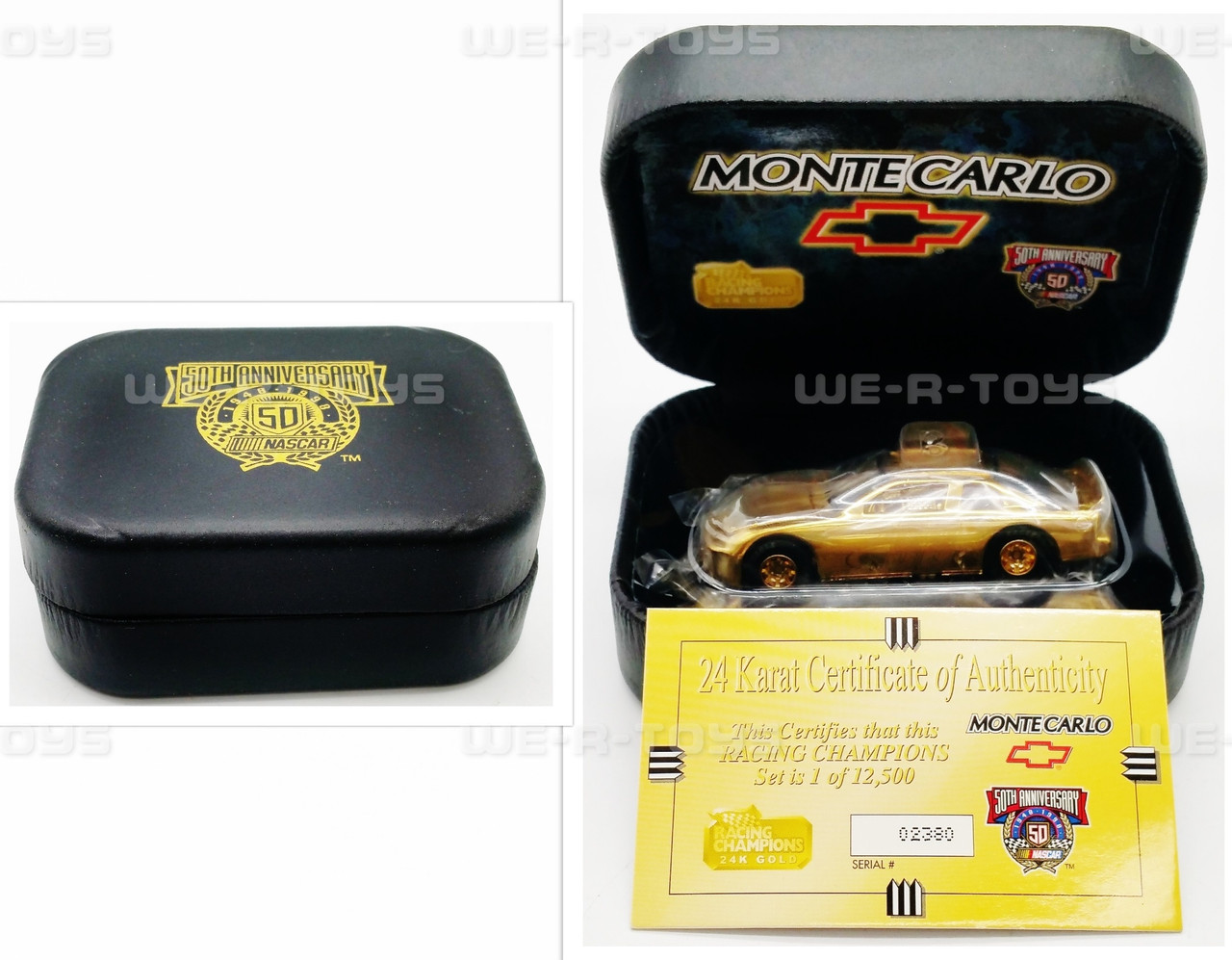 Racing Champions NASCAR 24K Gold Pontiac, Taurus and Monte Carlo