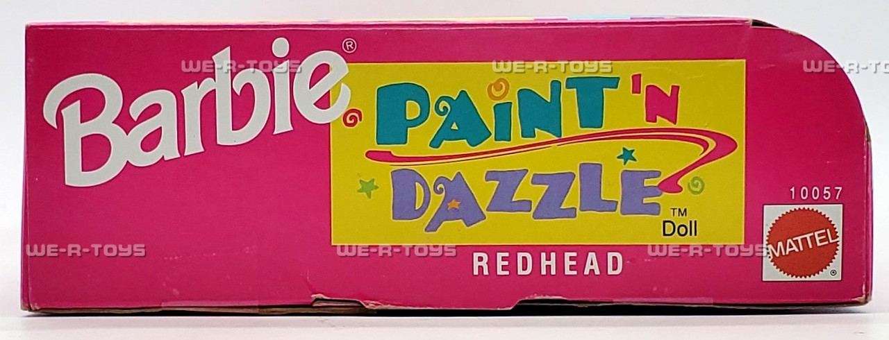 Barbie Paint 'N Dazzle Doll Set (Redhead 1993)