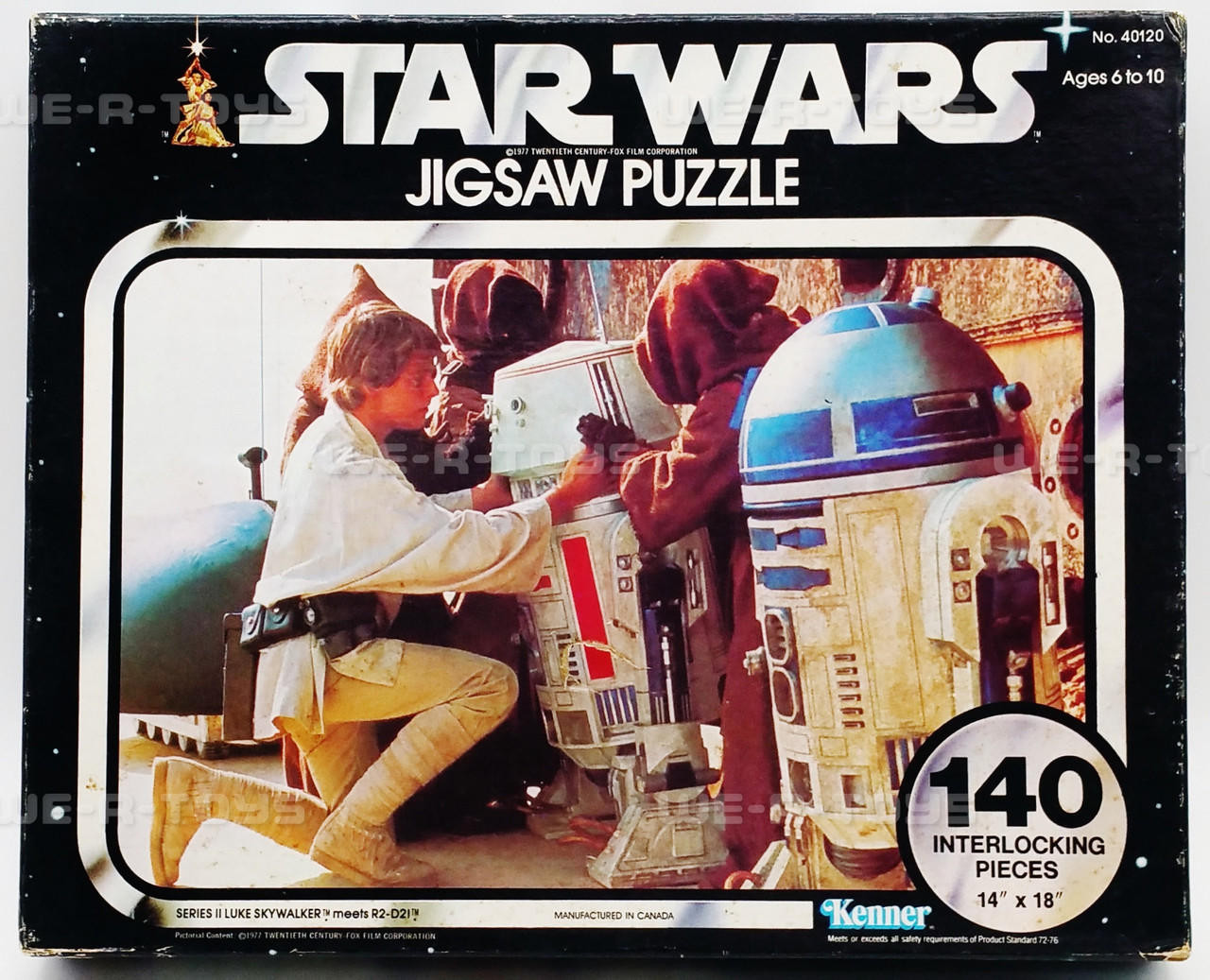Star Wars Series 2 Luke Skywalker Meets R2-D2 Puzzle 1977 Kenner