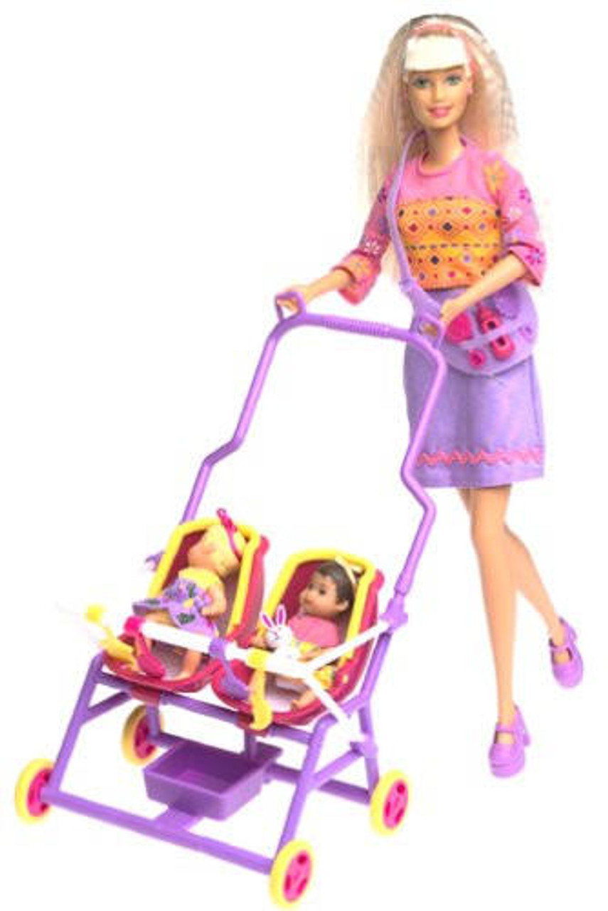 Barbie & Krissy Stroll 'n Play! 3-in-1 Fun Doll Set 2001 Mattel 50964