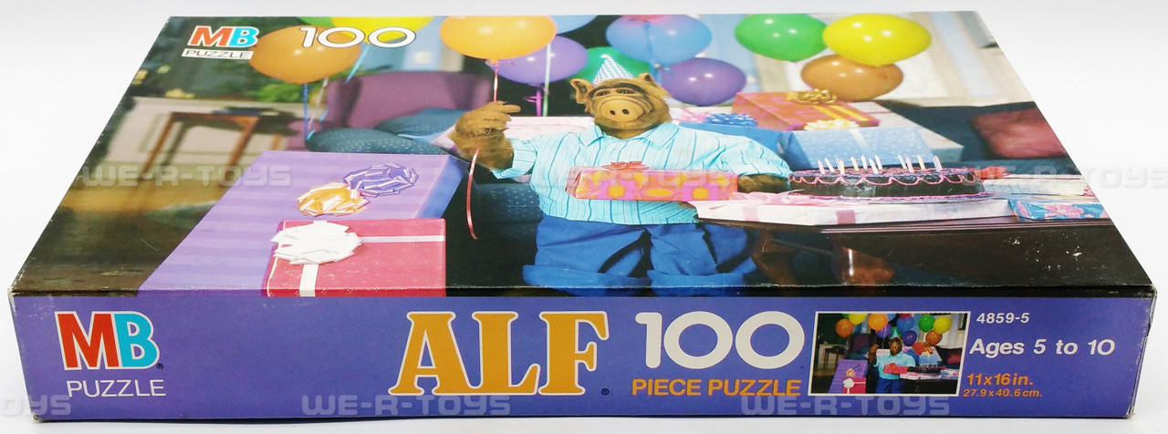 Alf Birthday Party 100 Piece Jigsaw Puzzle Milton Bradley 1989 No