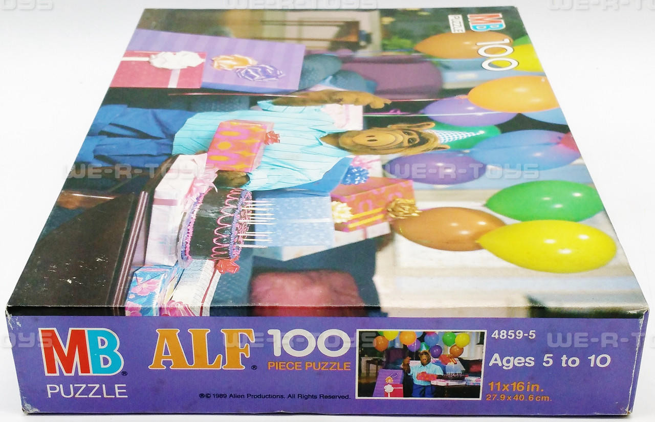 Alf Birthday Party 100 Piece Jigsaw Puzzle Milton Bradley 1989 No