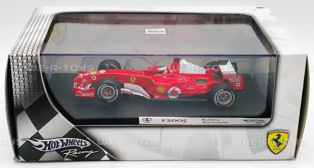 Hot Wheels Racing Ferrari F2005 Rubens Barrichello Vehicle 2004 Mattel  G9732 NEW