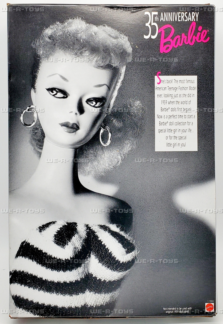35th ANIVERSARY Barbie オリジナル 1959 未開封 BRAND NEW ORIGINAL VINTAGE 1959 35TH ANNIVERSARY BARBIE DOLL