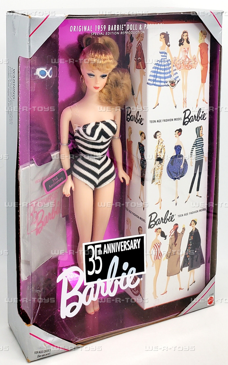 Original 1959 Barbie Doll 35th Anniversary Special Edition 1993