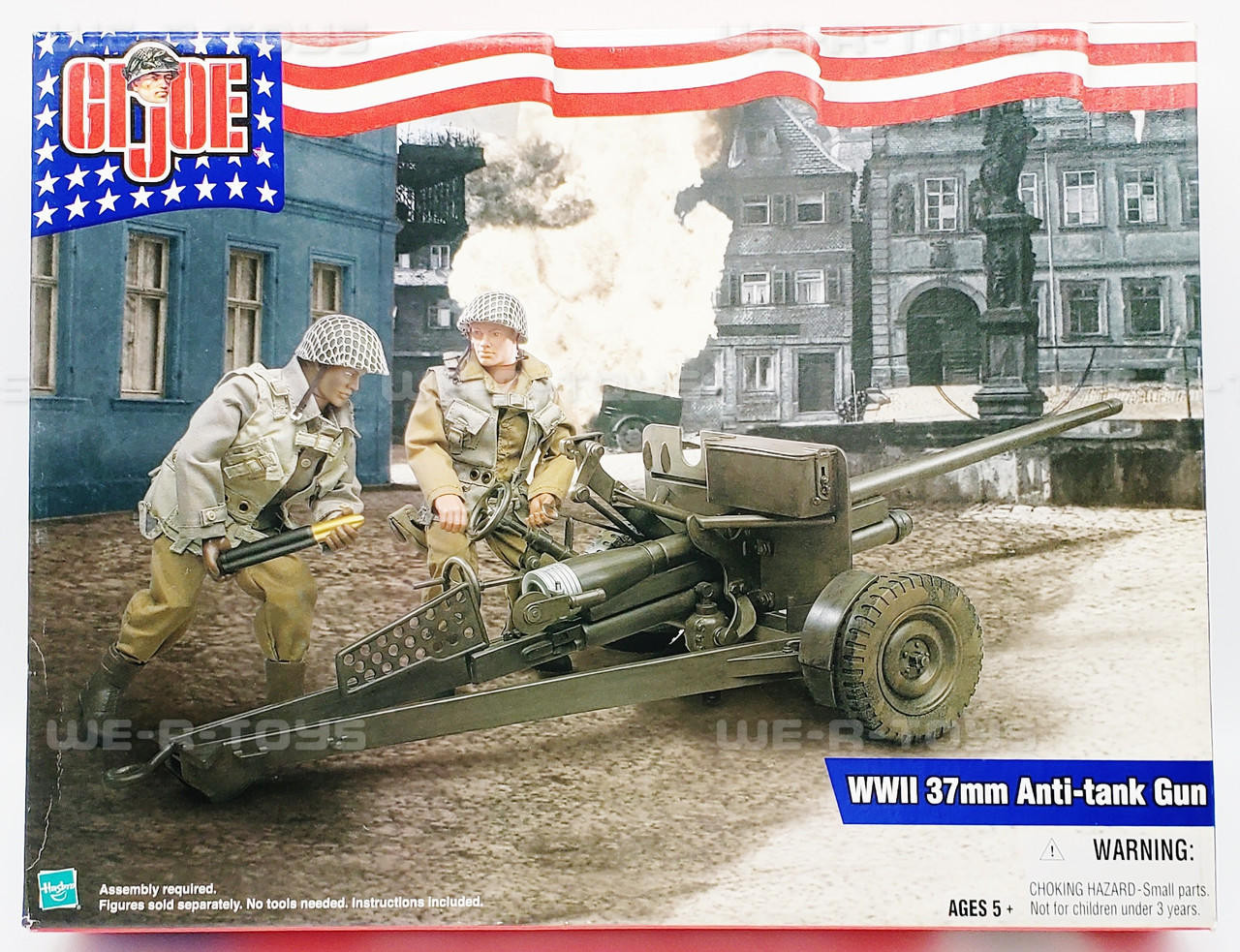 未開封 GI Joe WWII 37mm Anti-tank Gun GI Joe WWII 37mm Anti-tank Gun 2002 Hasbro 53149 - We-R-Toys