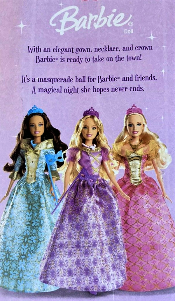 Barbie Masquerade Ball Princess Doll Purple Dress 2007 Mattel M3444 - We-R-Toys Barbie Masquerade Ball Princess Doll Purple Dress 2007 Mattel M3444 - We-R-Toys
