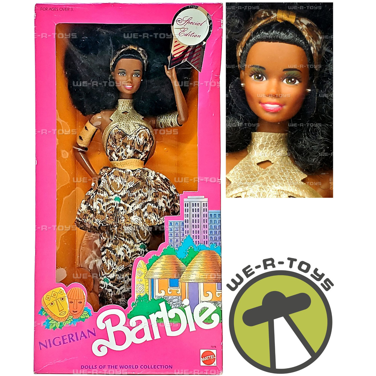 Nigerian Dolls of The World Barbie Doll AA 1989 Mattel 7376