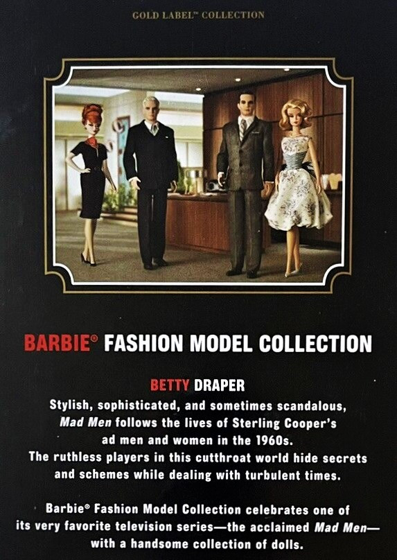 Barbie Mad Men Betty Draper Silkstone Doll BFMC Gold Label 2010