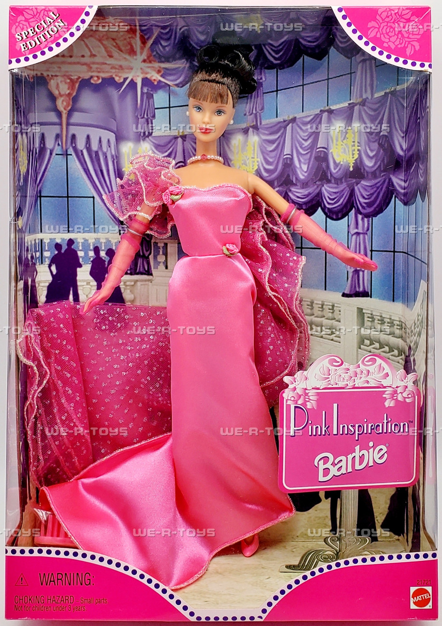 Pink Inspiration Barbie Doll Brunette Special Edition 1998 Mattel