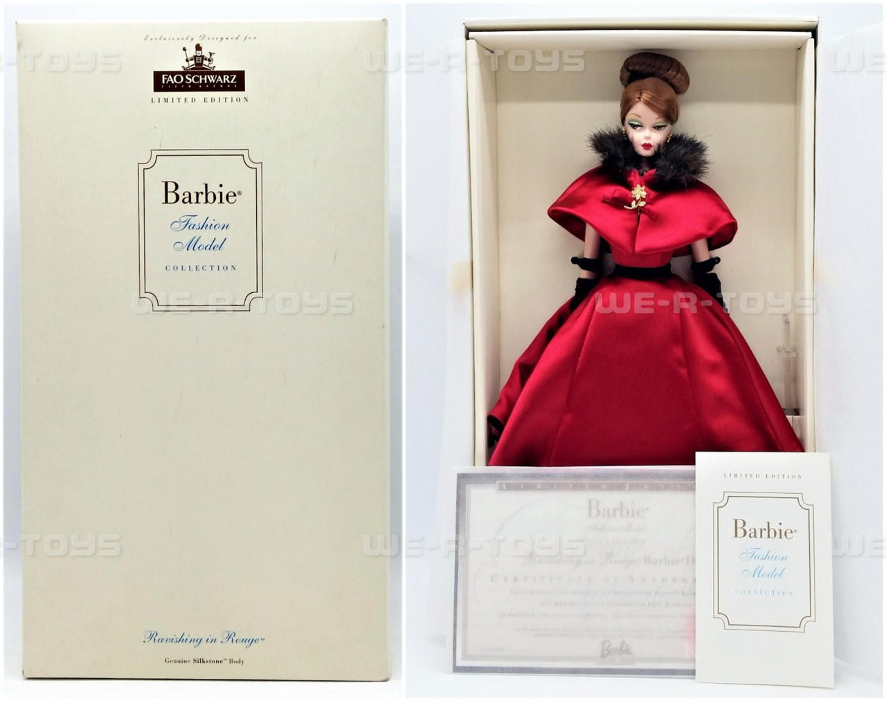 Barbie Fashion Model Collection Ravishing in Rouge Doll F.A.O. Schwarz USED  A