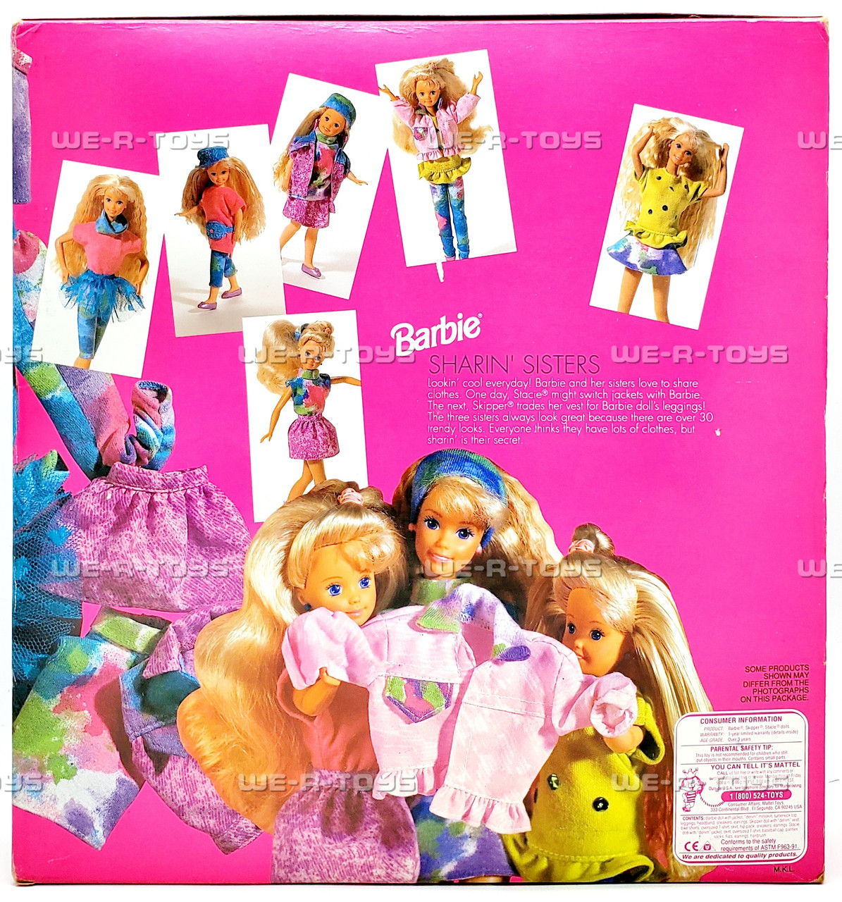 Barbie Sharin' Sisters Gift Set Barbie Stacie Skipper 1991 Mattel
