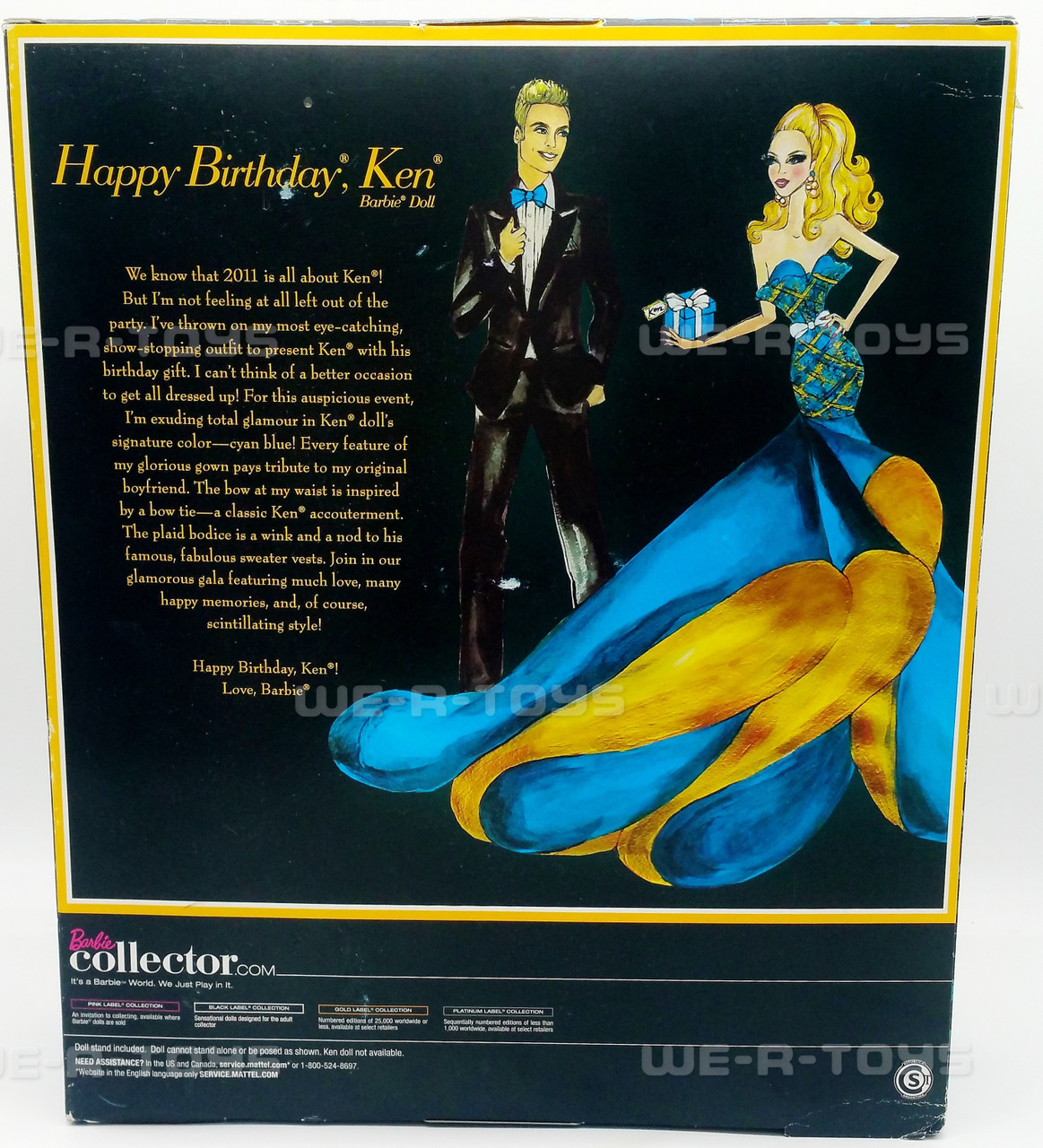 Barbie Happy Birthday Ken Glamour Doll 2010 Mattel V0438 We R Toys
