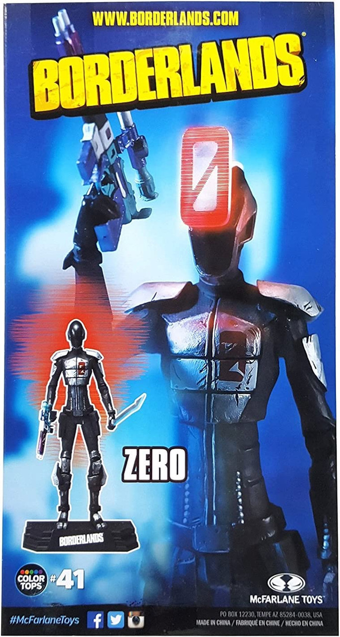 Gearbox 2K Borderlands Zer0 Collectible Action Figure Color Tops