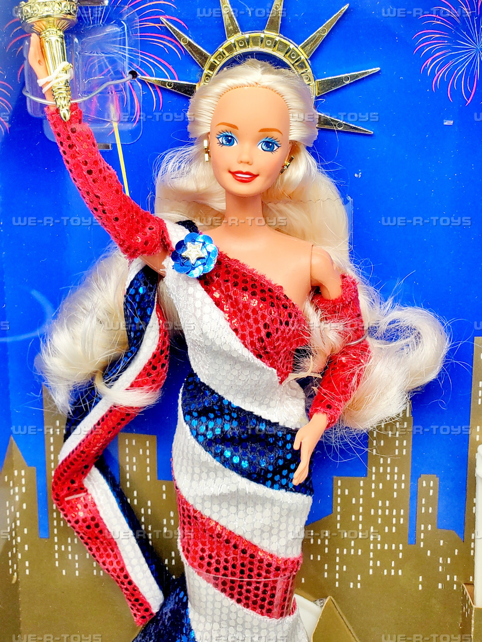 Statue of Liberty Barbie Doll FAO Schwarz Exclusive 1995 Mattel 14664