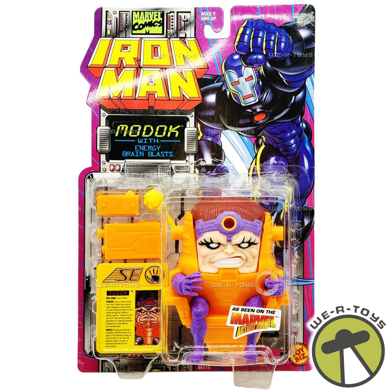 Iron Man Modok Marvel Articulated AF Toy Biz 1995