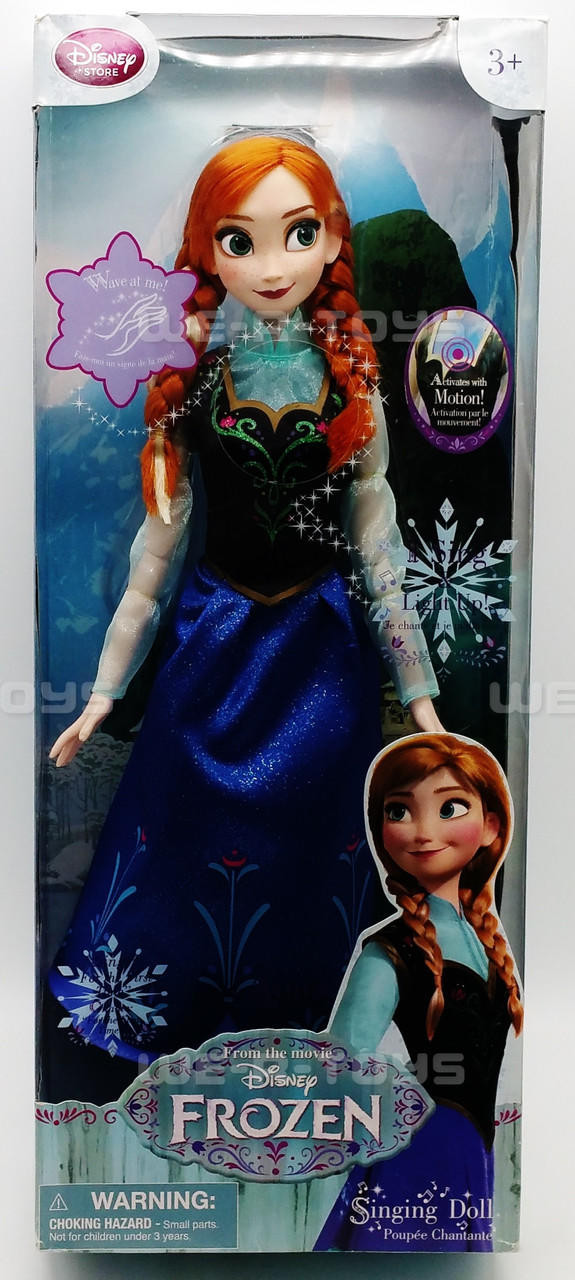 Disney's Frozen Anna Singing Doll Lights Up Motion Activated 2013 No. NB14  NEW - We-R-Toys