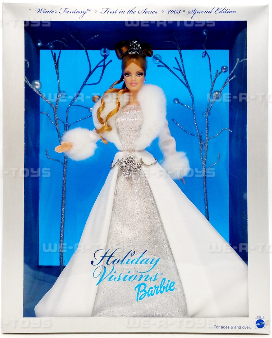 Holiday visions barbie 2003 special discount edition value