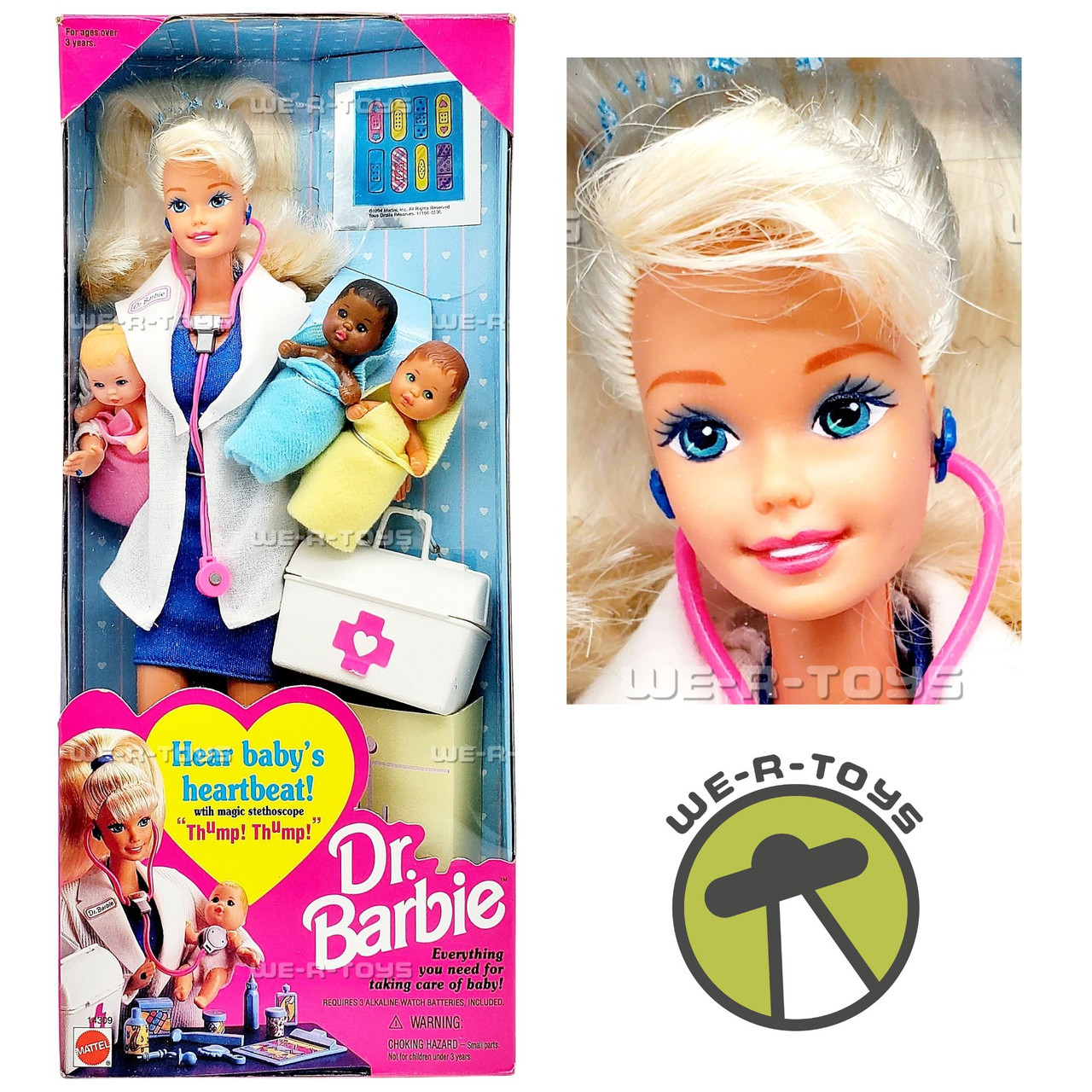 Barbie Doll with Three Babies 1995 Mattel 14309 We-R-Toys