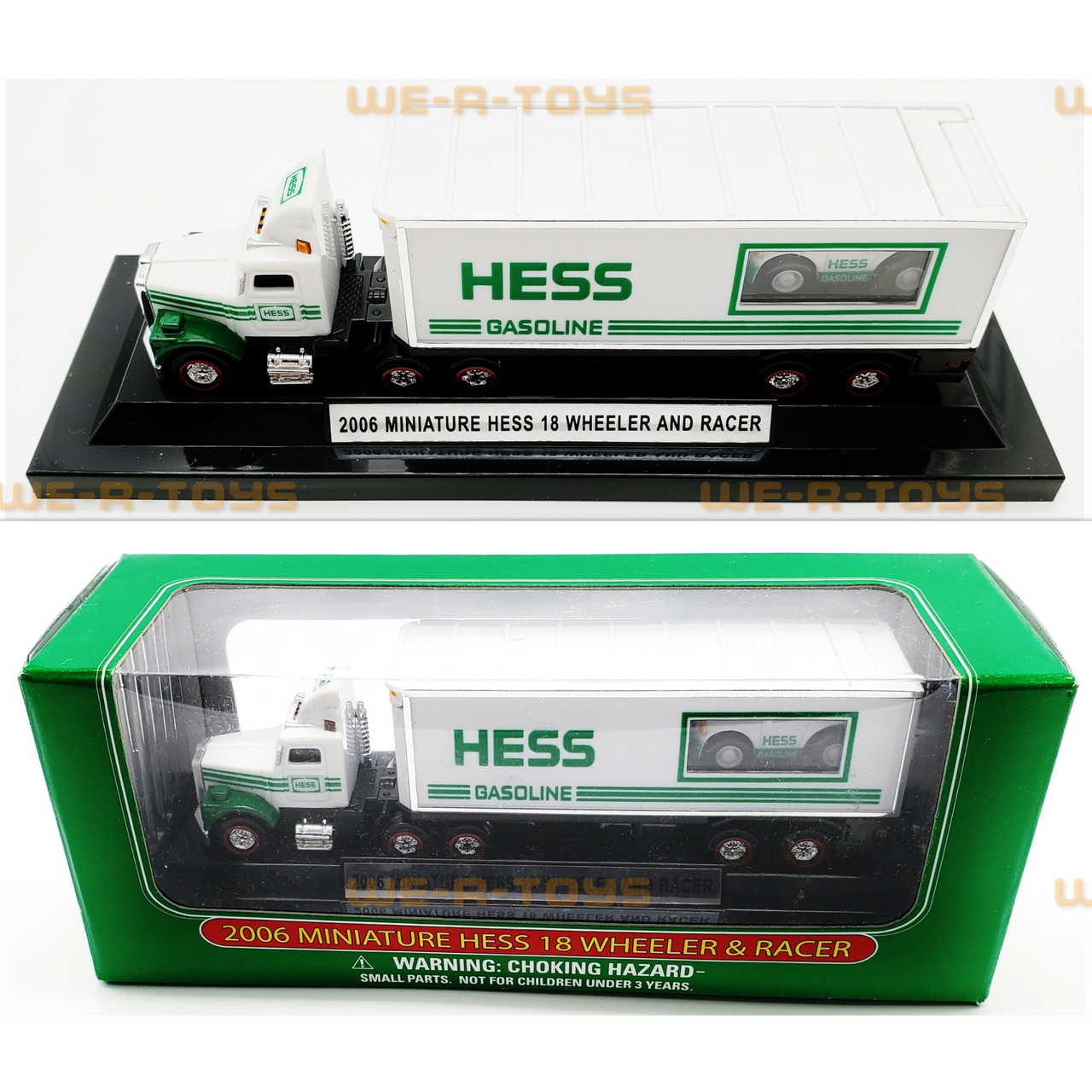 2006 Miniature Hess 18 Wheeler and Racer We R Toys