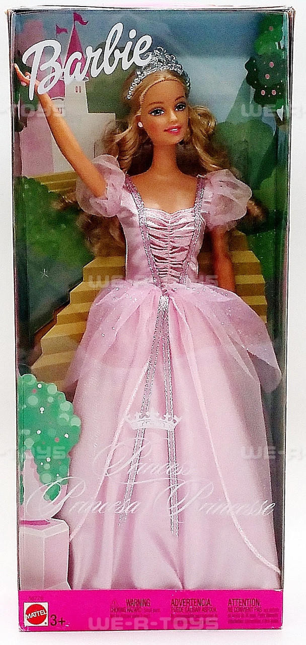 Princess Princesa Princesse Barbie Doll 2002 Mattel #56776