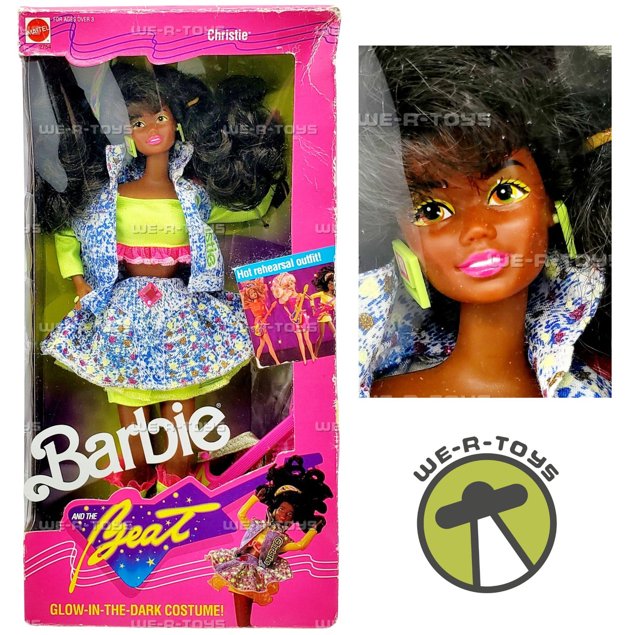 Barbie and the Beat Christie Doll Glow-In-The-Dark Outfit 1989 