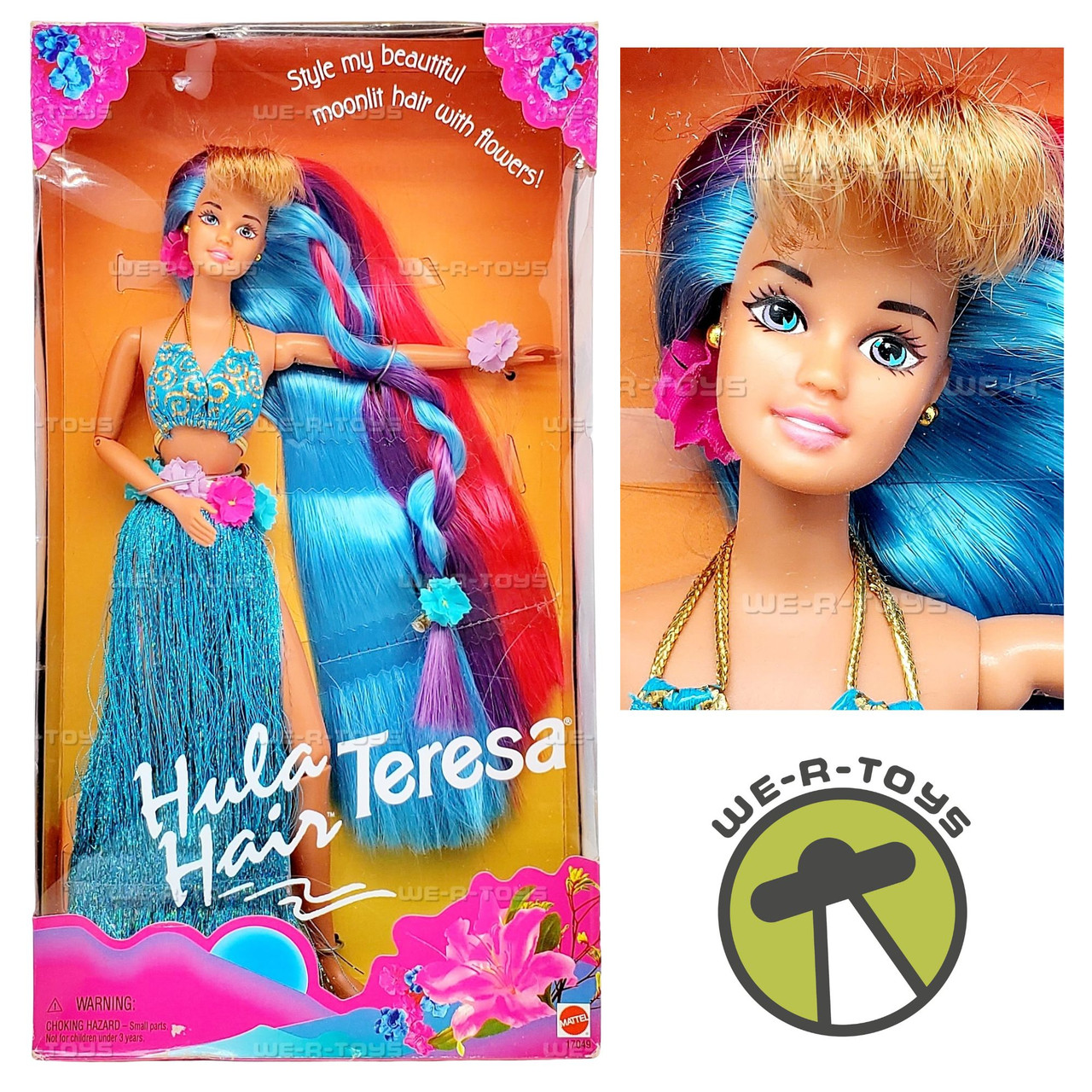 Hula Hair Teresa Barbie Doll 1996 Mattel #17049