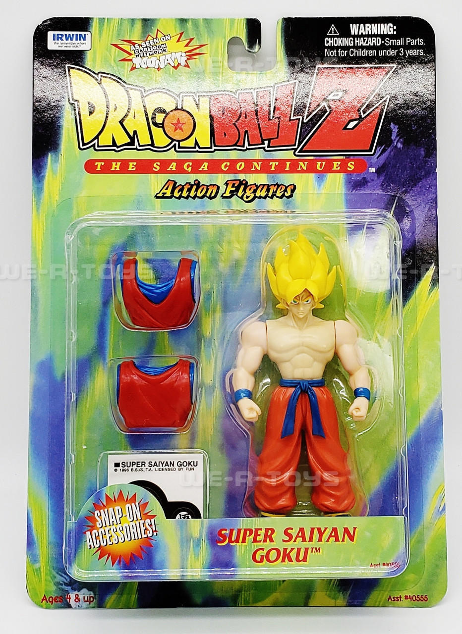 Dragon Ball Z Super Saiyan Goku Action Figure Irwin Toy 1999 #40555 NEW