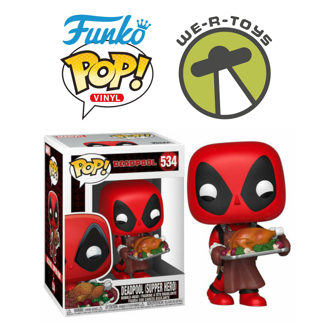 Marvel Holiday POP! Marvel Vinyl Figur - Deadpool 