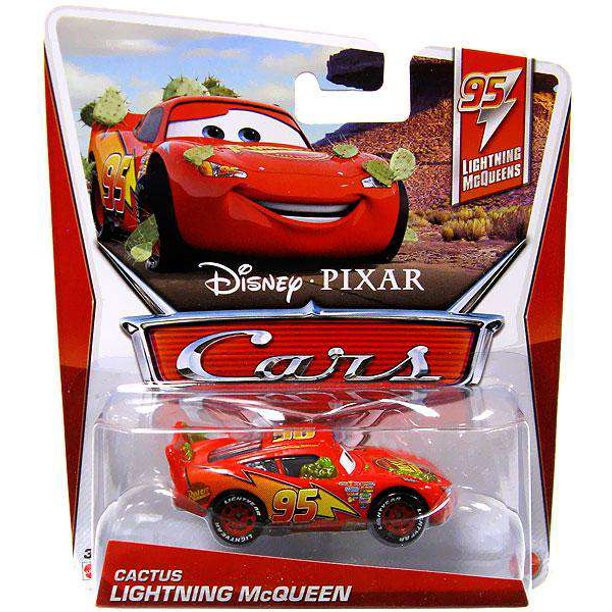 Disney Pixar CARS Cactus Lightning McQueen #95 Diecast Vehicle Disney Pixar CARS Cactus Lightning McQueen #95 Diecast Vehicle